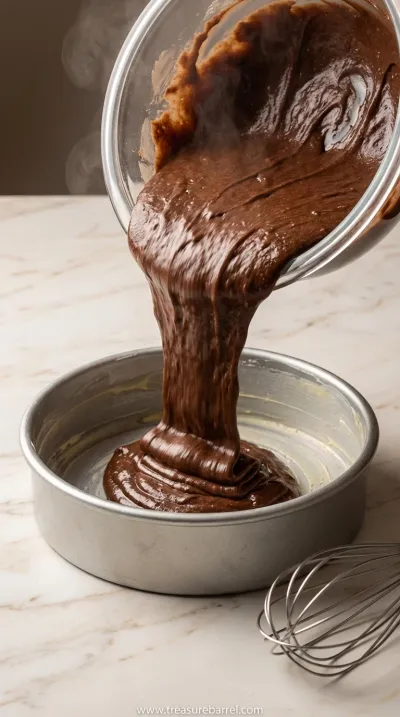 Strawberry Chocolate Cake Recipe: Sweet Baking Treat - cooking process