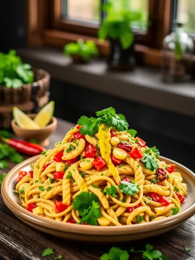 Street Corn Pasta Salad - ready to serve