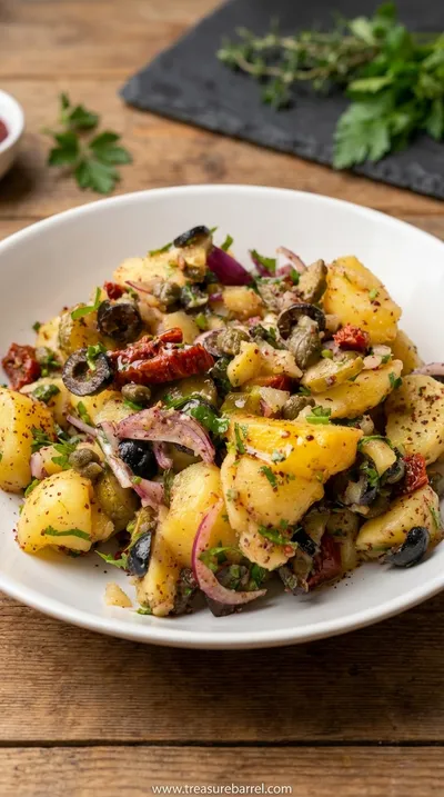 Sumac Potato Salad: Mediterranean-Inspired Recipe - ready to serve