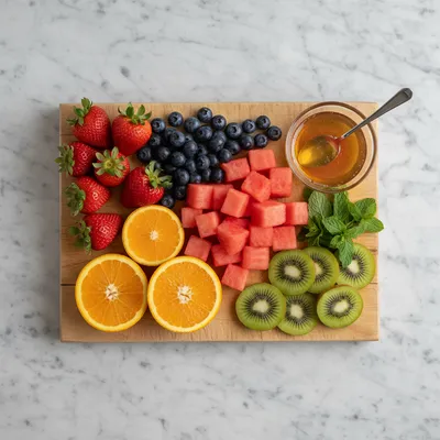 Summer Fruit Salad – Fresh Sweet Treat - cooking process