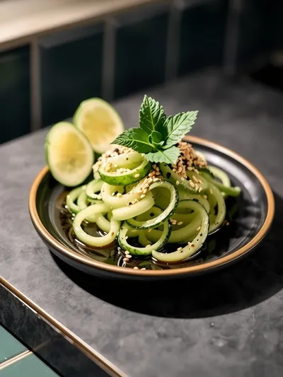 Sunomono – Quick Japanese Cucumber Salad - ready to serve