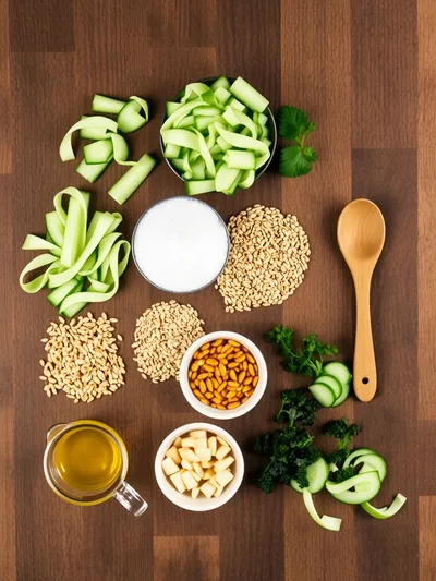Sunomono – Quick Japanese Cucumber Salad - ingredients preparation