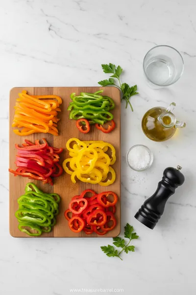Sweet Pepper Salad - cooking process