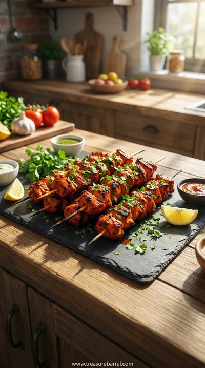 Tandoori Chicken Tikka Skewers: Flavorful Grilled Delight
