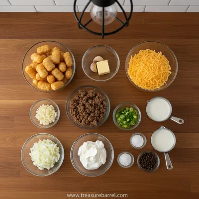 Simple Tater Tot Casserole – Delicious Comfort Dish - cooking process
