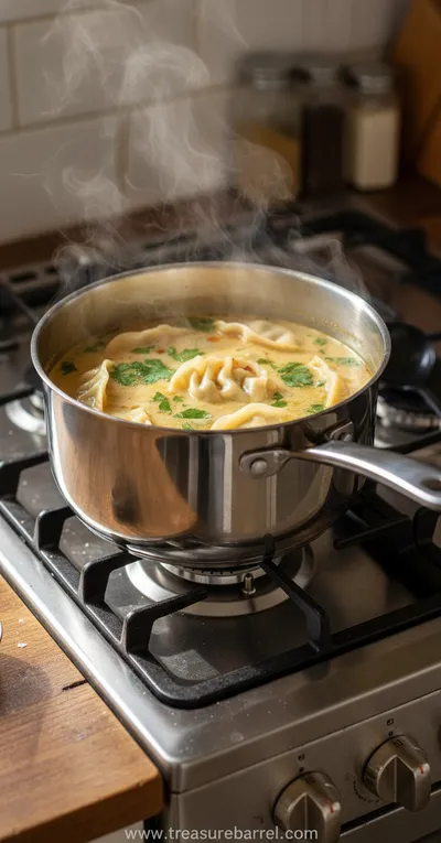 Cozy Thai Potsticker Soup with Flavorful Broth - ingredients preparation