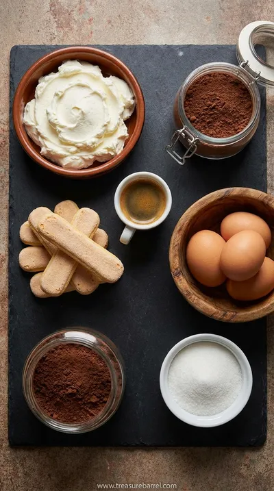 Italian Tiramisu Recipe: Easy Homemade Dessert - ingredients preparation