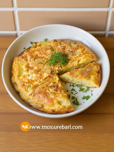 Tortilla De Papas - Classic Spanish Potato Omelette - ready to serve