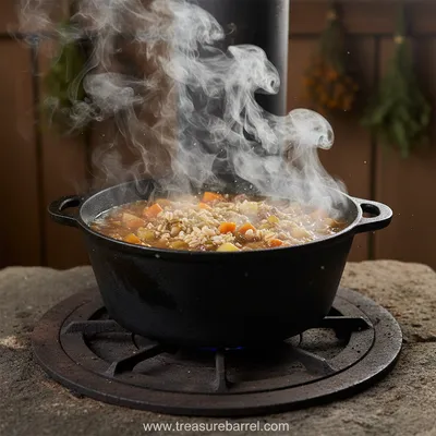 Traditional European Peasant Soups and Stews - cooking process