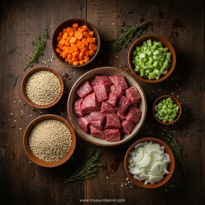Traditional European Peasant Soups and Stews - ingredients preparation