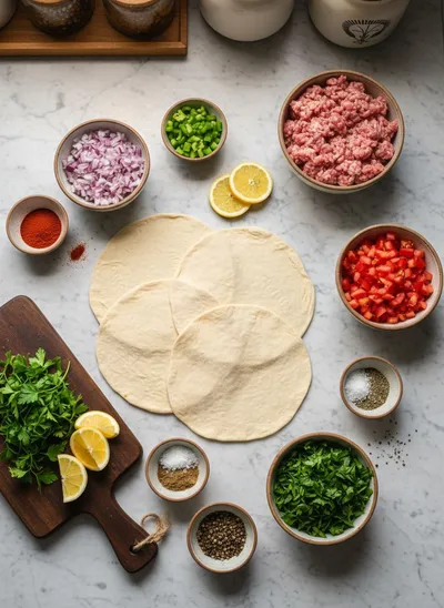 Turkish Lahmacun – Tasty Pizza Night Twist - cooking process