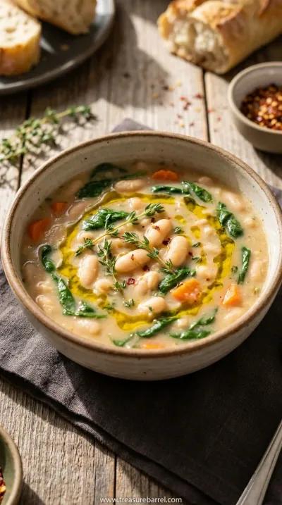 Best Tuscan White Bean Soup - Vegetarian Recipe