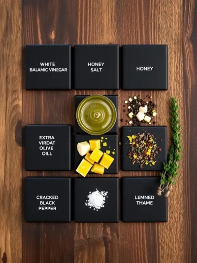 White Balsamic Vinaigrette Recipe - ingredients preparation