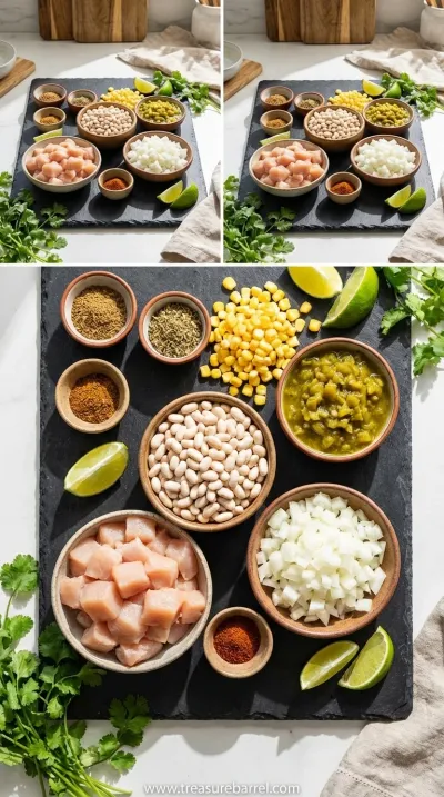 White Chicken Chili: Quick and Easy Comfort Meal - ingredients preparation