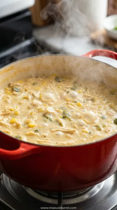 White Chicken Chili: Quick and Easy Comfort Meal - cooking process